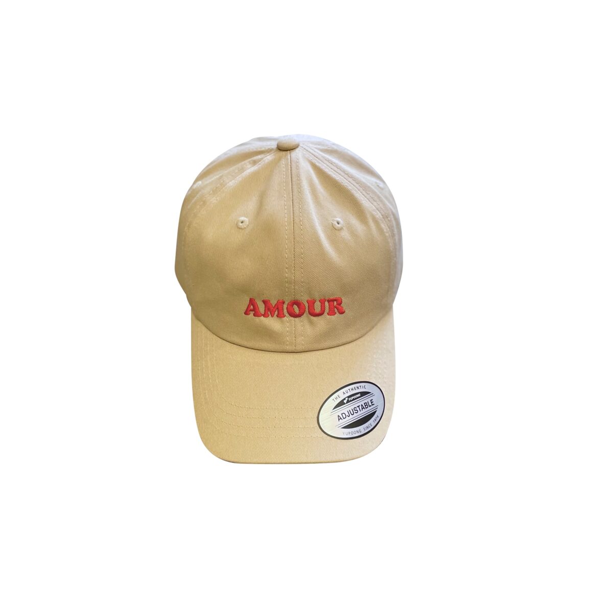 AMOUR unisex Dad's Cap sand/red